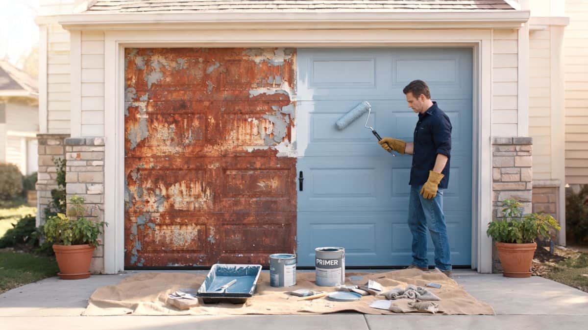 Rénover sa porte de garage : diagnostic, méthode et prix par matériau